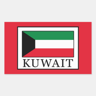 Kuwait Rechteckiger Aufkleber