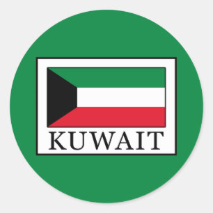Kuwait Runder Aufkleber