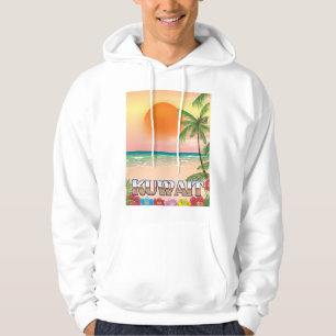 Kuwait-Strand-Reiseplakat Hoodie