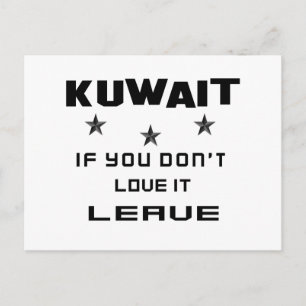 Kuwait Wenn du es nicht Liebe, Verlass Postkarte