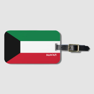 Kuwaitische Nationalflagge Patriotisch Gepäckanhänger