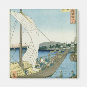 Kuwana Landschaft, von '53 berühmten Ansichten Magnet