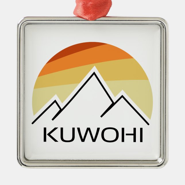 Kuwohi North Carolina Tennessee Retro Ornament Aus Metall (Vorne)