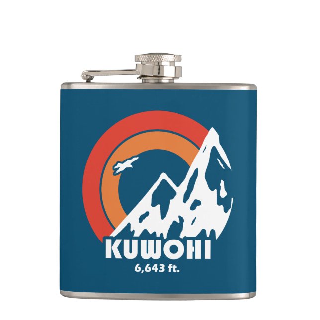 Kuwohi North Carolina Tennessee Sun Eagle Flachmann (Vorderseite)
