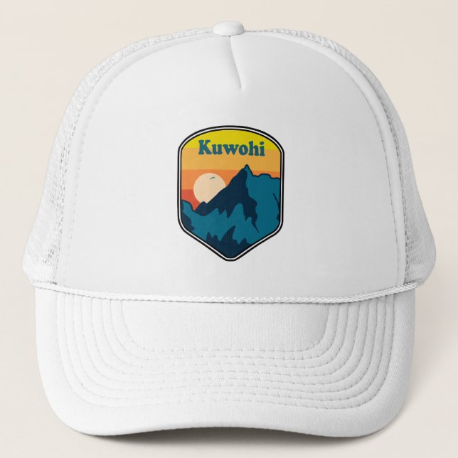 Kuwohi North Carolina Tennessee Sunrise Truckerkappe (Vorderseite)