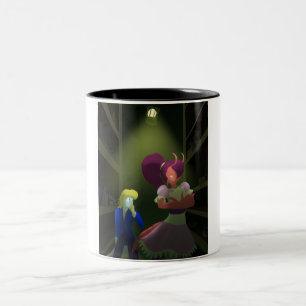 Kuzoura und Crayfish Girl Zweifarbige Tasse