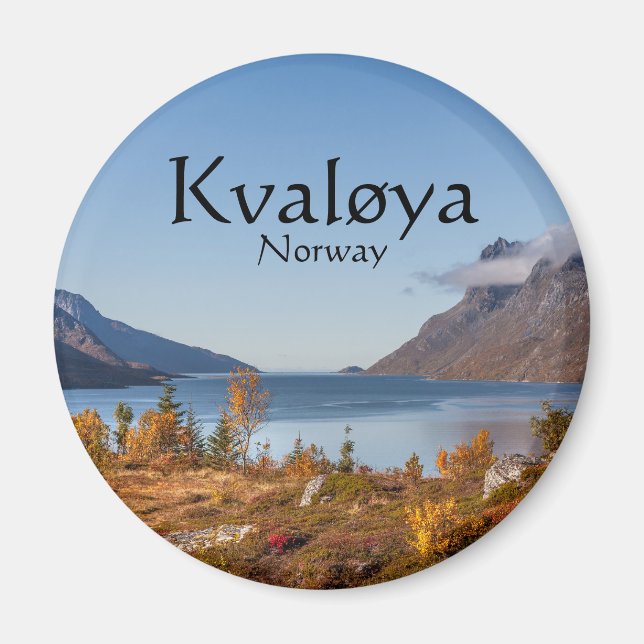Kvaloya Island Norwegen Magnet (Vorne)