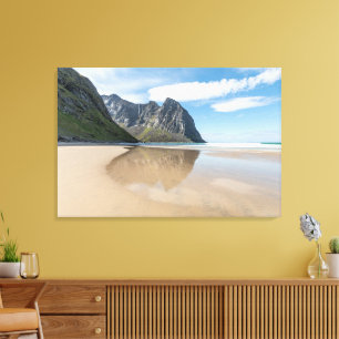 Kvalvika Lofoten Norwegen Leinwanddruck
