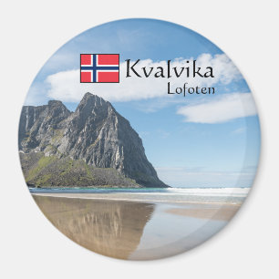 Kvalvika Lofoten Norwegen Magnet