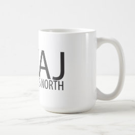 KWAJ neun Grad Nord Kaffeetasse