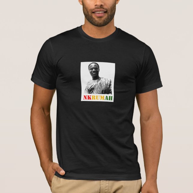 Kwame Nkrumah grundlegender T - Shirt (dunkel) für (Vorderseite)