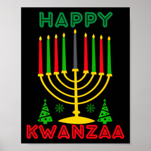 Kwanza 2024 Weihnachten Afro-Amerikanische Kinder Poster