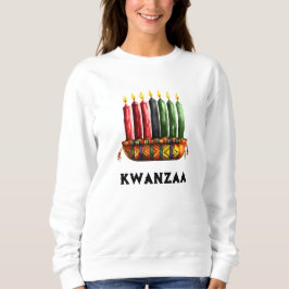 Kwanza Kinara, Sept bougies" Sweatshirt féminine