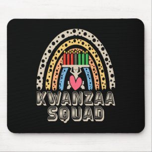 Kwanza Squad Familie Weihnachten Afro-Amerikanisch Mousepad