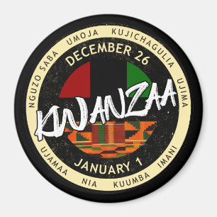 Kwanzaa 7 Grundsätze Magnet