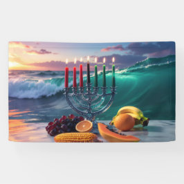 KWANZAA - 7 NÄCHTE - KINARA BANNER