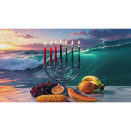 KWANZAA - 7 NIGHTS - KINARA BANNER