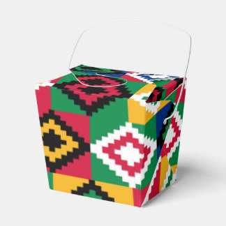 Kwanzaa African Geometric Print (3) Geschenkschachtel