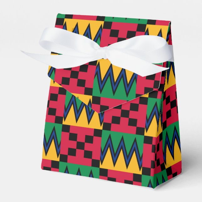 Kwanzaa African Geometric Print (4) Geschenkschachtel (Vorderseite)