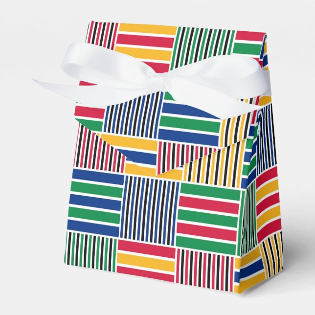 Kwanzaa African Geometric Print (6) Geschenkschachtel (Vorderseite)