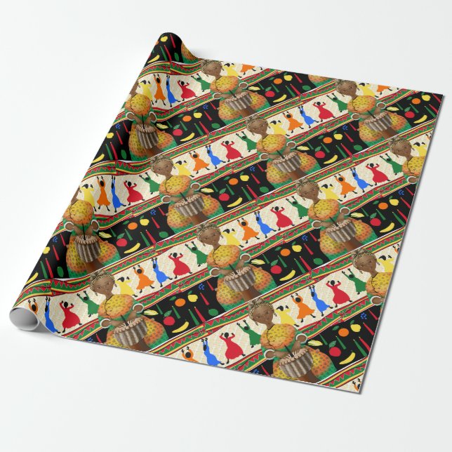 Kwanzaa American Holiday Geschenkpapier (Ungerollt)