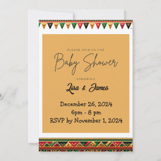 Kwanzaa Baby Shower Invite Einladung