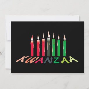 Kwanzaa Candles Einladung