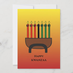 Kwanzaa Candles Feiertagskarte