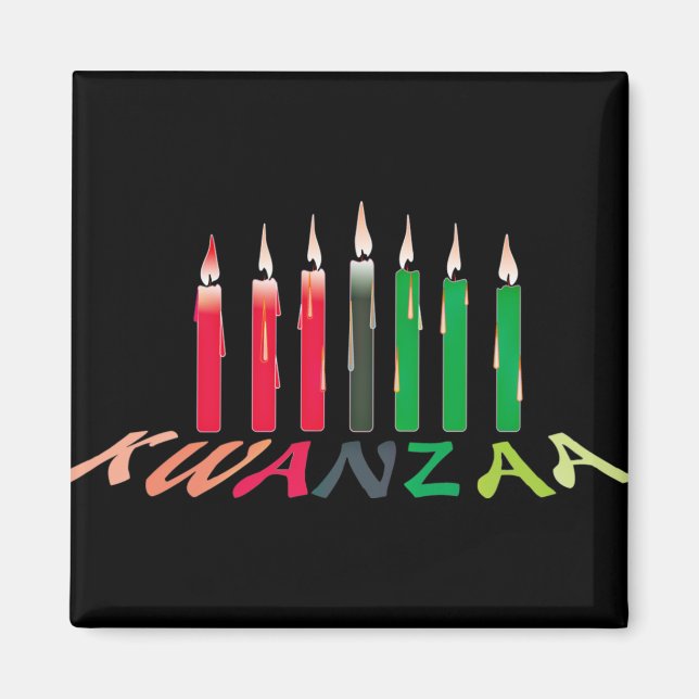Kwanzaa Candles Magnet (Vorne)