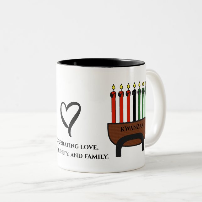 Kwanzaa Candles Tasse (VorderseiteRechts)