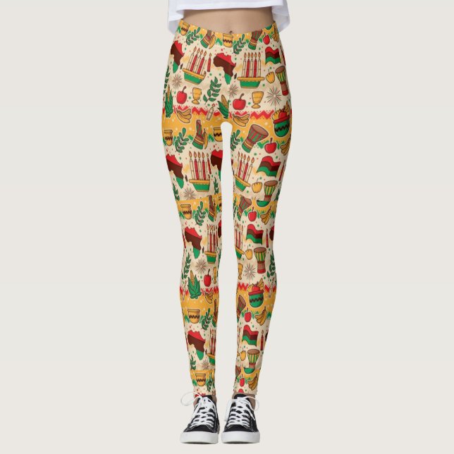 Kwanzaa Celebration Leggings (Vorderseite)