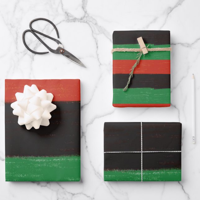 Kwanzaa Colors Geschenkpapier Set (Vorderseite)