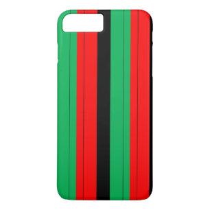 Kwanzaa Colors Red Black Green Stripes Pattern Case-Mate iPhone Hülle