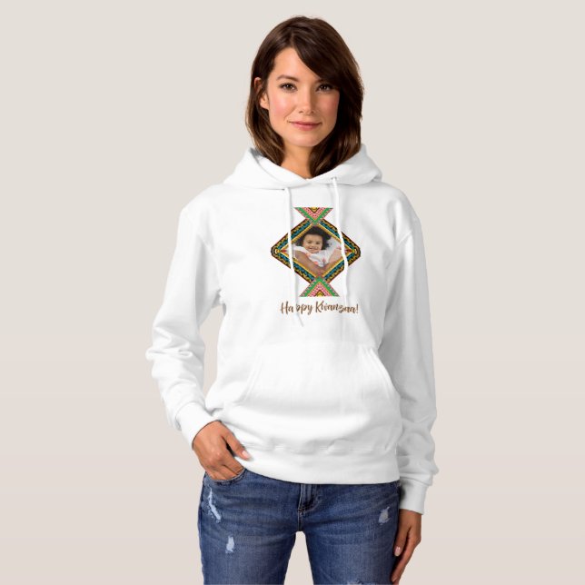 Kwanzaa Custom Brihell Colored Diamond Patter Hoodie (Vorne ganz)