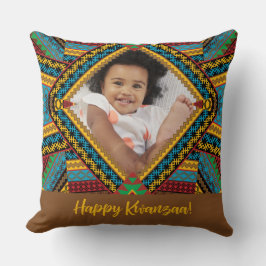 Kwanzaa Custom Brihell Colored Diamond Patter Kissen