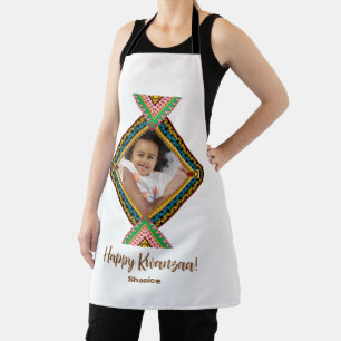 Kwanzaa Custom Brihell Colored Diamond Patter Schürze