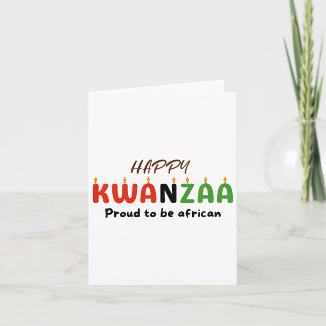 Kwanzaa Day Karte (Vorderseite)