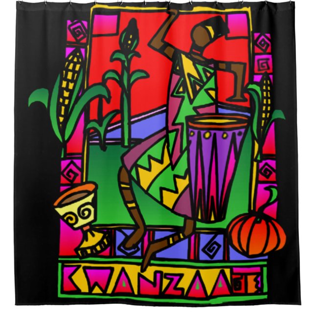 Kwanzaa Duschvorhang (Vorderseite)