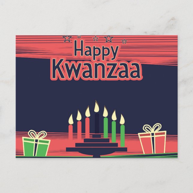 Kwanzaa Feiertagspostkarte (Vorderseite)