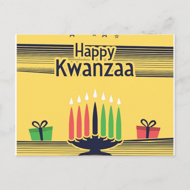 Kwanzaa Feiertagspostkarte (Vorderseite)