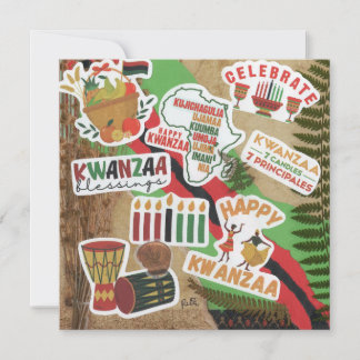 Kwanzaa Flat Greeting Card