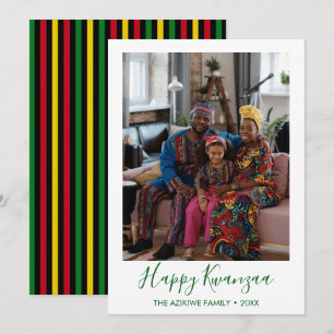 Kwanzaa-Foto-Feiertagskarte Feiertagskarte