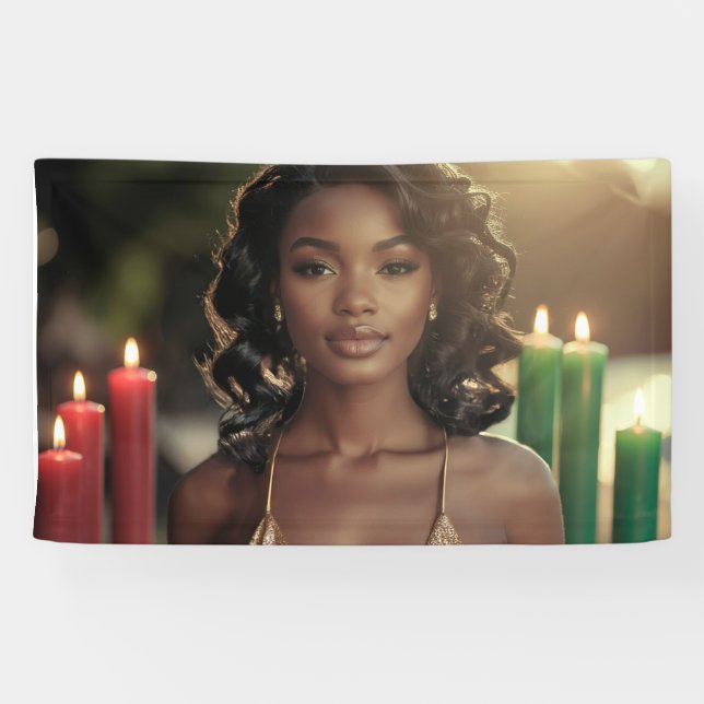 KWANZAA - FROHES KWANZAA -  BANNER (Horizontal)
