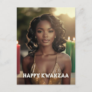 KWANZAA - FROHES KWANZAA - FEIERTAGSPOSTKARTE