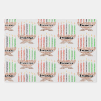 Kwanzaa geschenkpapier set