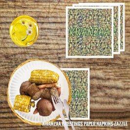 Kwanzaa Greetings Serviette