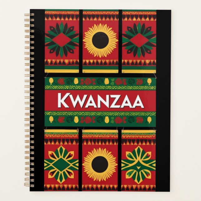 Kwanzaa-Inspiriert Planerdesign Planer (Vorderseite)