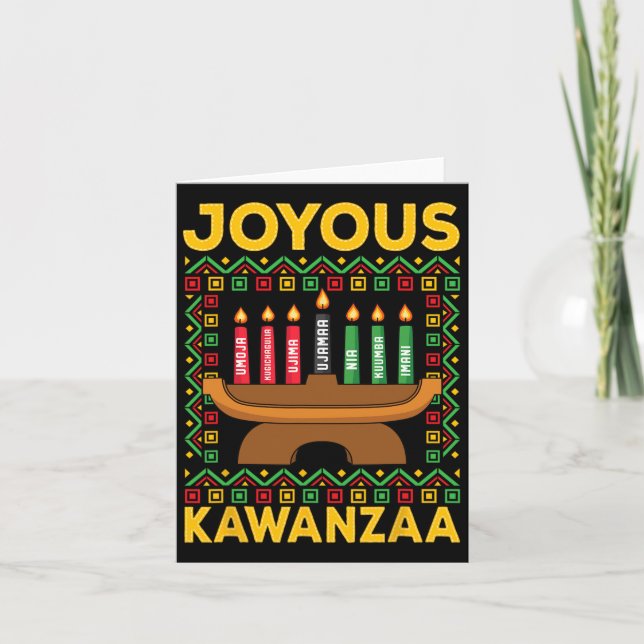 Kwanzaa - Joyous Kwanzaa Karte (Vorderseite)