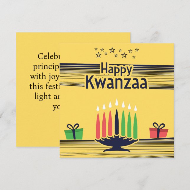 Kwanzaa  karte (Vorne/Hinten)