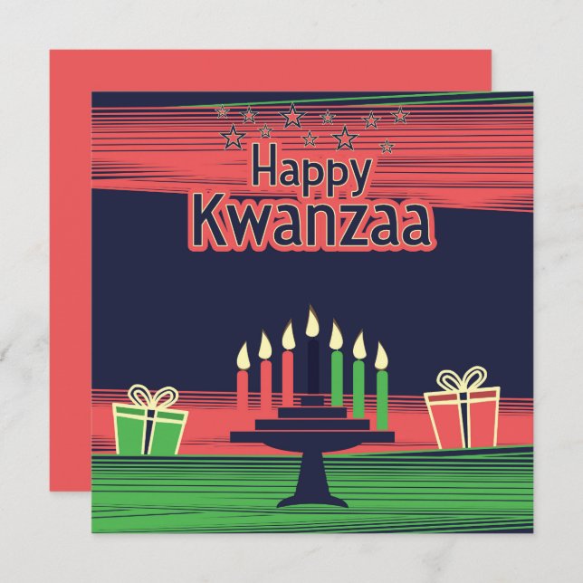 Kwanzaa Karte (Vorne/Hinten)